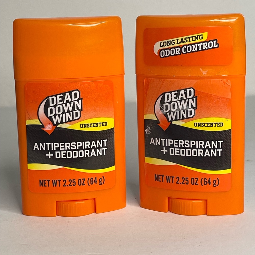 2 Dead Down Wind Unscented Antiperspirant Deodorant 2.25 oz each